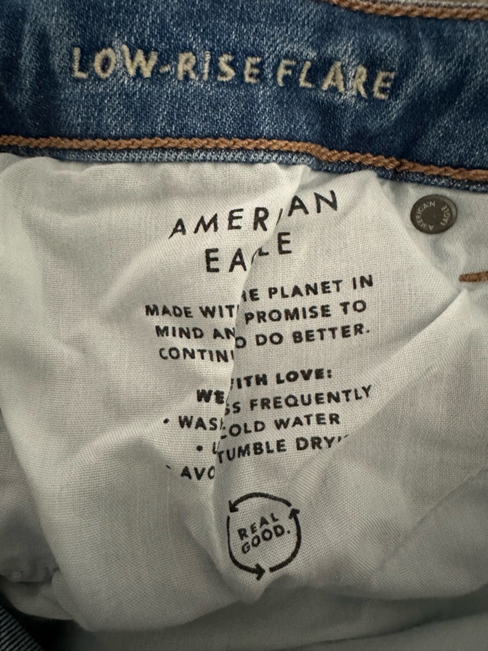 American Eagle x The Summer I Turned Pretty Low Rise Flare Jeans Floral Print 6 - Picture 7 of 12